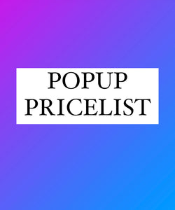 Popup Pricelist VAULT PRODUCTS