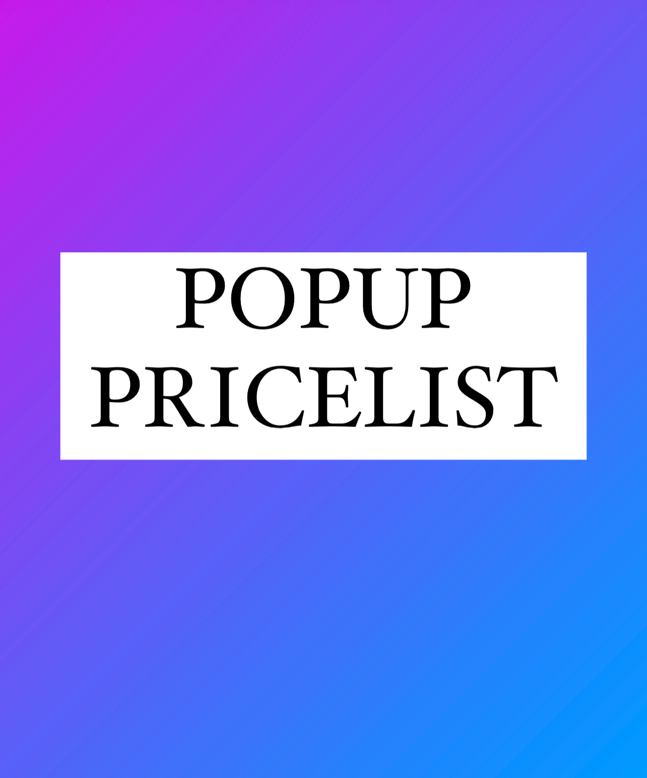 Popup Pricelist DISCOUNTED PRODUCTS